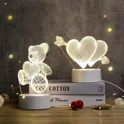 شب خواب 3 بعدی مدل استنددار با ماژیک لایت برد