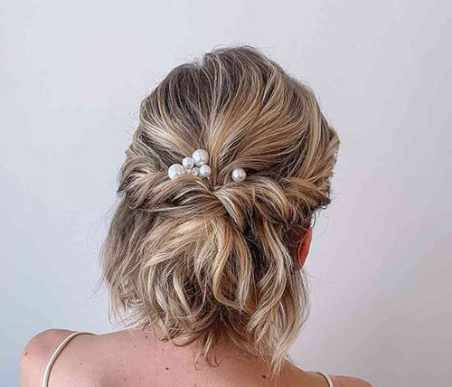 شینیون مدل موی کوتاه