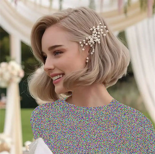 شینیون مدل موی کوتاه