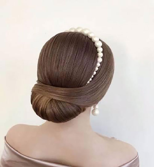 شینیون مدل موی متوسط