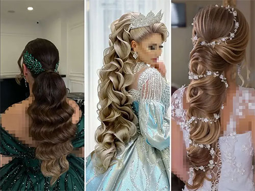 شینیون موی بلند