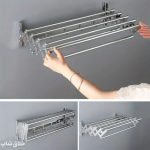 بند رخت دیواری و آپارتمانی تاشو مدل آکاردئونی ضخیم درجه 1