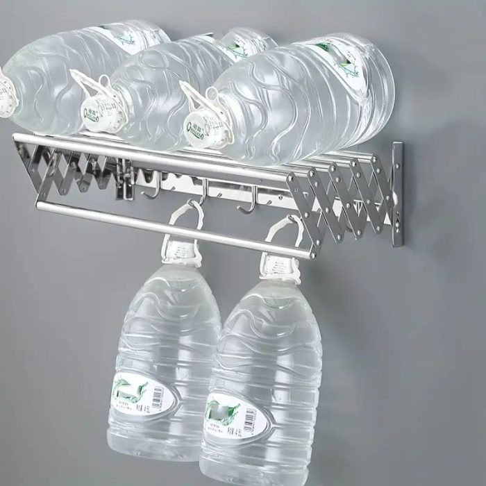 بند رخت دیواری و آپارتمانی تاشو مدل آکاردئونی ضخیم درجه 1
