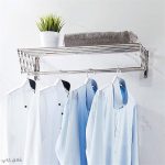 بند رخت دیواری و آپارتمانی تاشو مدل آکاردئونی ضخیم درجه 1