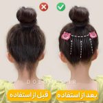 شانه مو و وزگیر فانتزی دخترونه مدل عروسکی